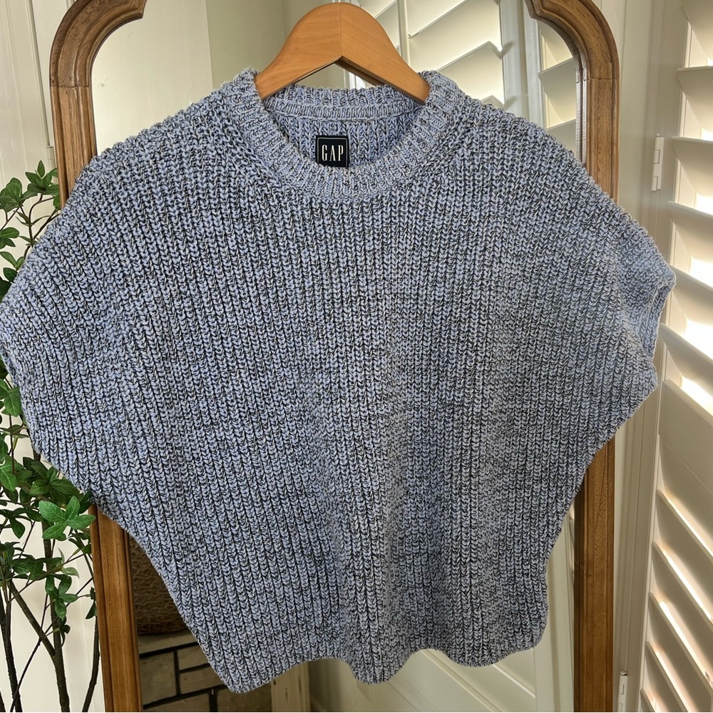 Gap Oversized Knit Short-Sleeve Sweater - XS